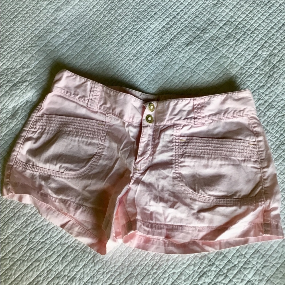 Express Pink Cotton Shorts